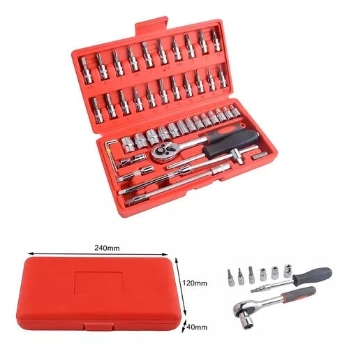 SET 46 PIEZAS DE HERRAMIENTAS
