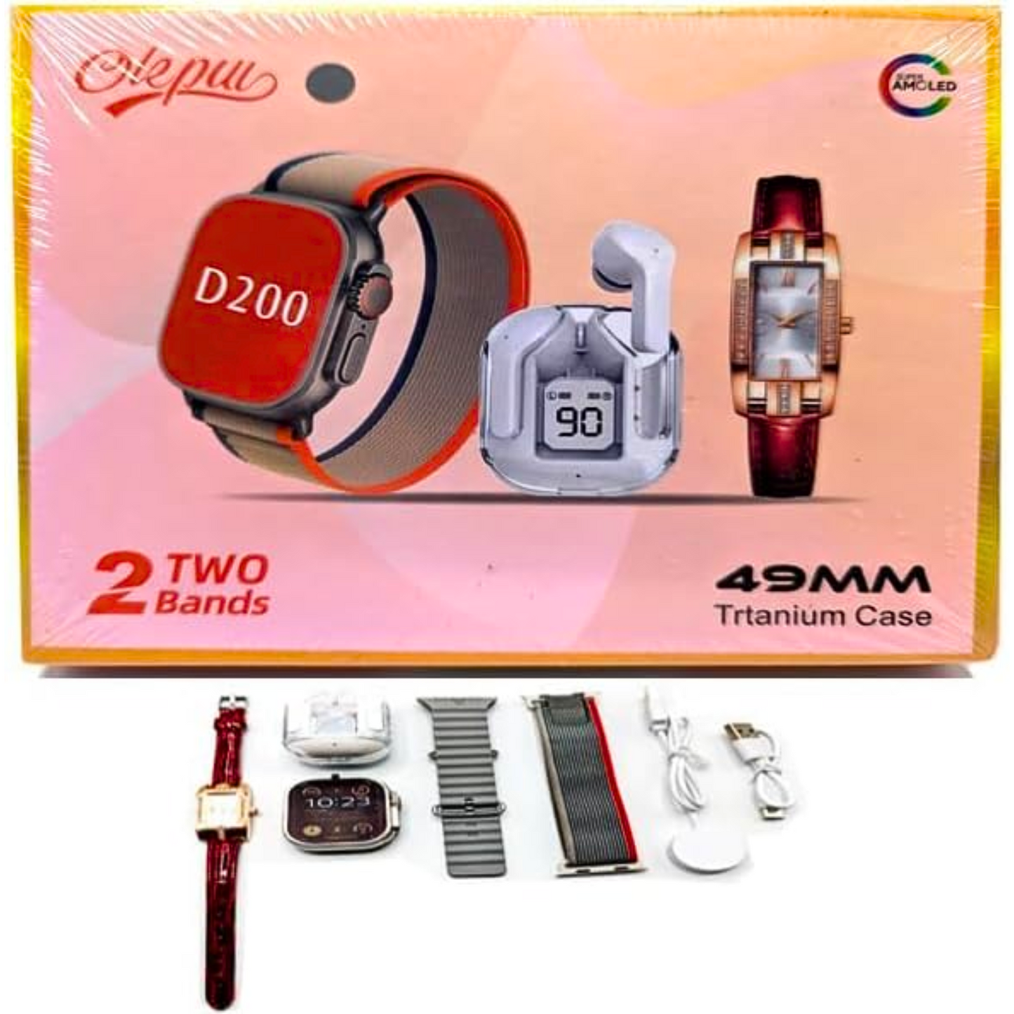 SMARTWATCH + RELOJ ANALOGICO + AUDIFONOS