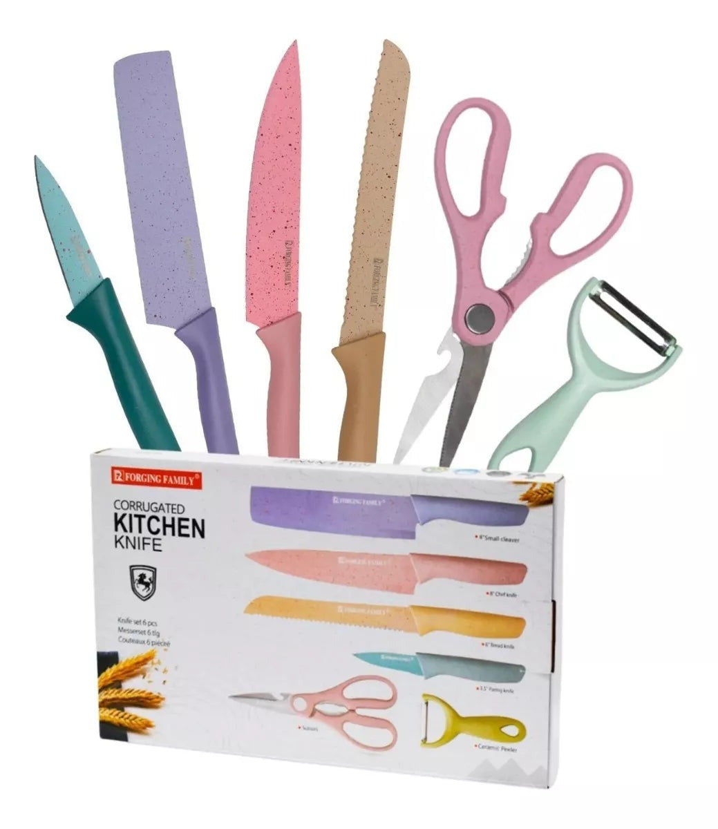 SET DE CUCHILLOS DE 6 PIEZAS