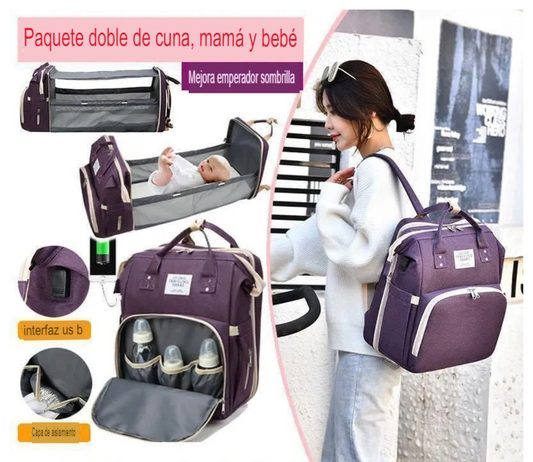 BOLSO DE PASEO PARA BEBE 2 EN 1